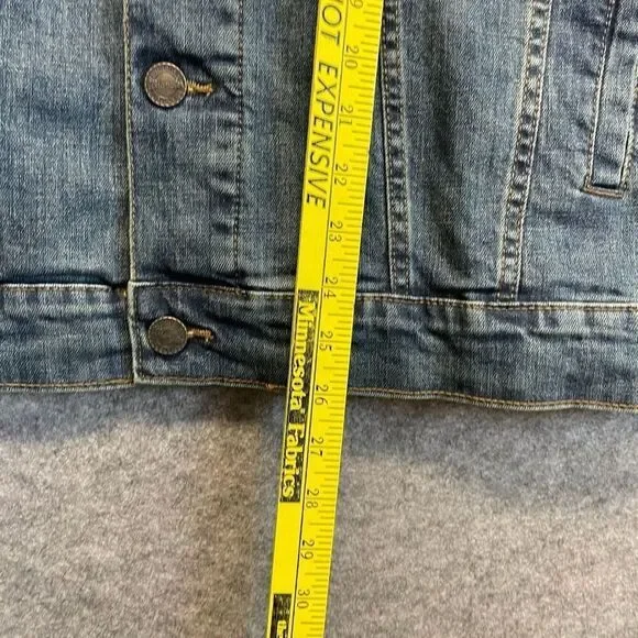 NWT WRANGLER X COLOSSEUM Oklahoma Jean Jacket Women's Large Blue Sooners OU New - Picture 11 of 16